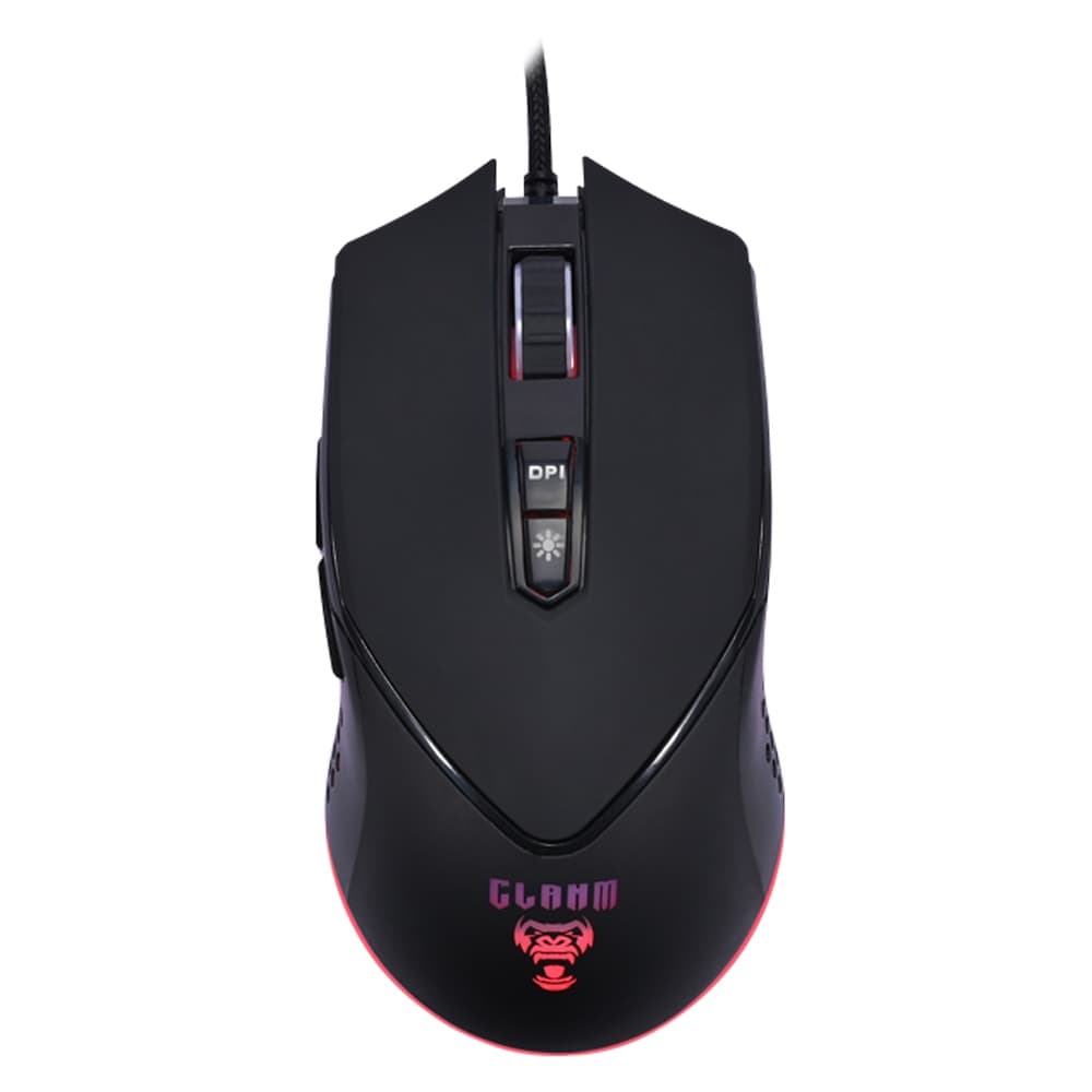 Mouse Para Jogos Clanm Cl-mk043 Com Led Rgb Óptico Gamer RGB Preciso Confortável Para PC e Notebook