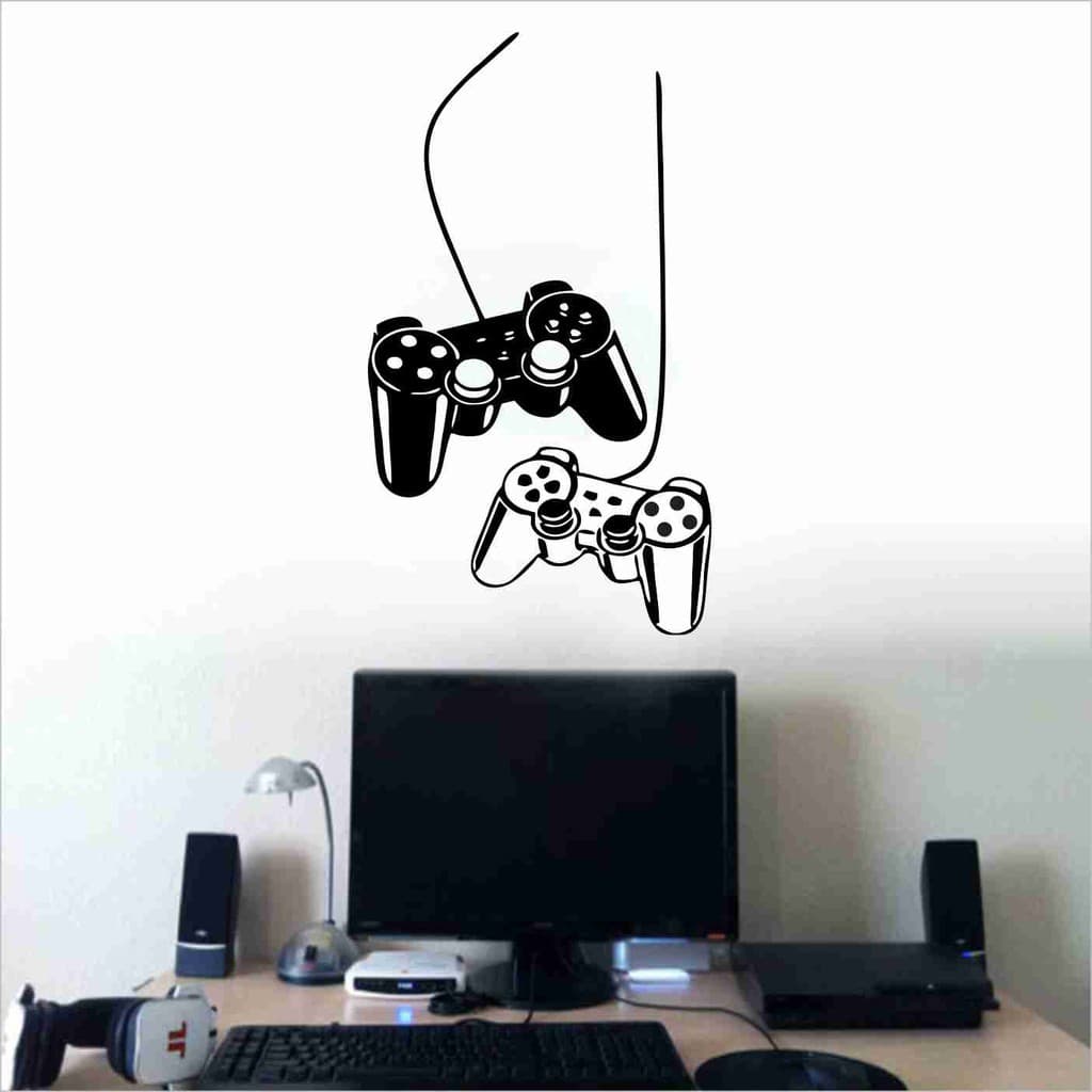 Adesivo De Parede Gamer Ps3 Video Game Jogos Controles