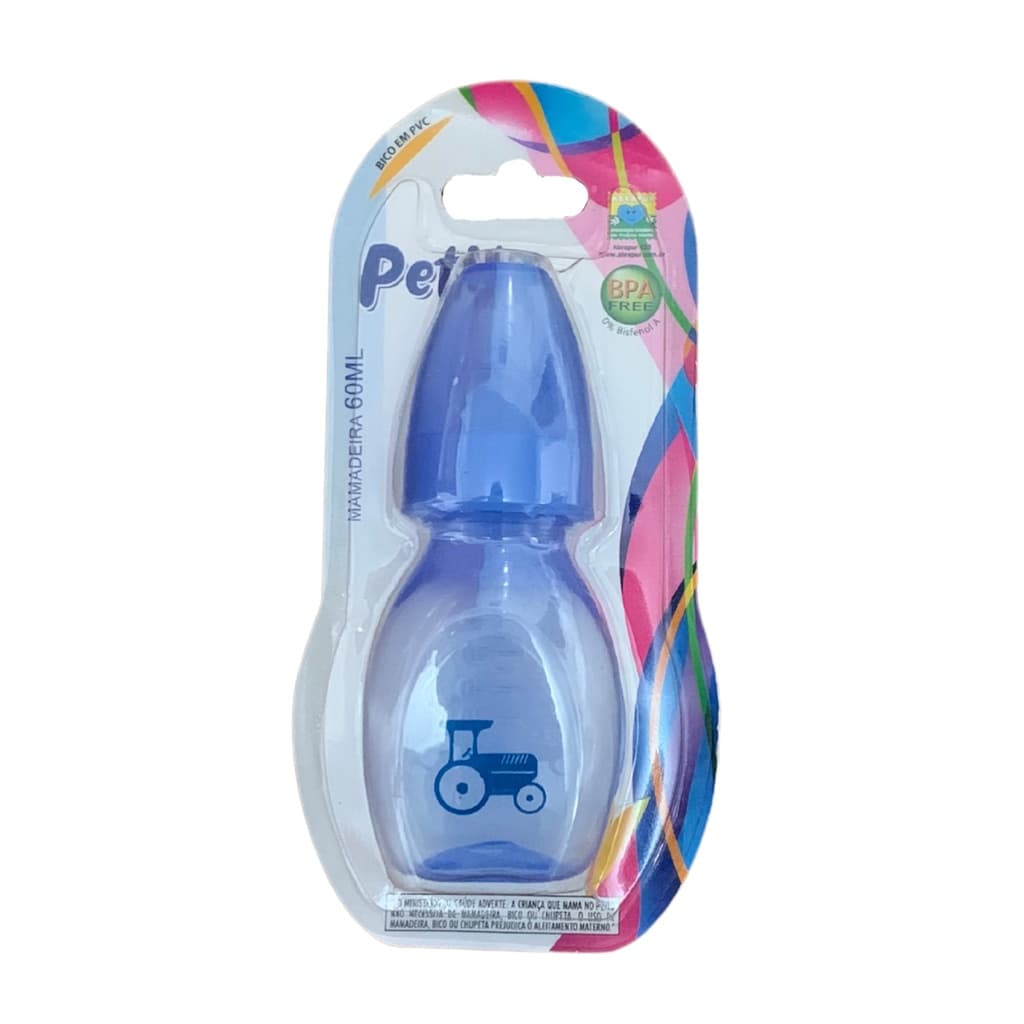 Mamadeira petita 60ml chuquinha mini bebe azul