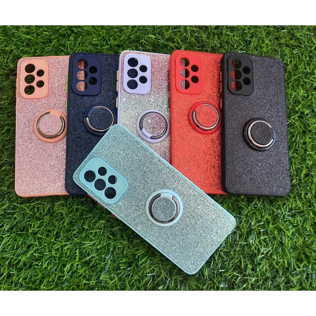 capa capinha p/ samsung galaxy A33 5G Capinha p/ galaxy A33 5G Capinha brilhosa p/ A33 5G capa proteção câmera A33 5G capa suporte de dedo A33 5G capa feminina A33 5G