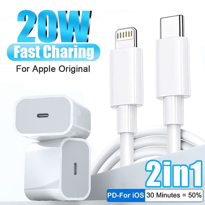 Para Apple 20W Carregador Rápido iPhone 13 12 11 14 15 16 Pro Max Mini SE3 X XS XR USB C Cabo De Carga Rápida Tipo