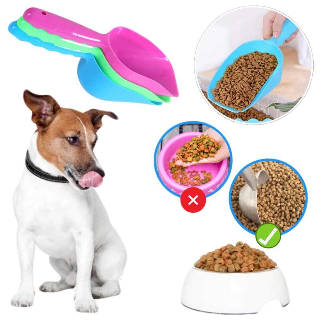Concha Dosadora Para Ração Pegador de Ração Pá Para Pegar Ração Pet Cachorro Gato