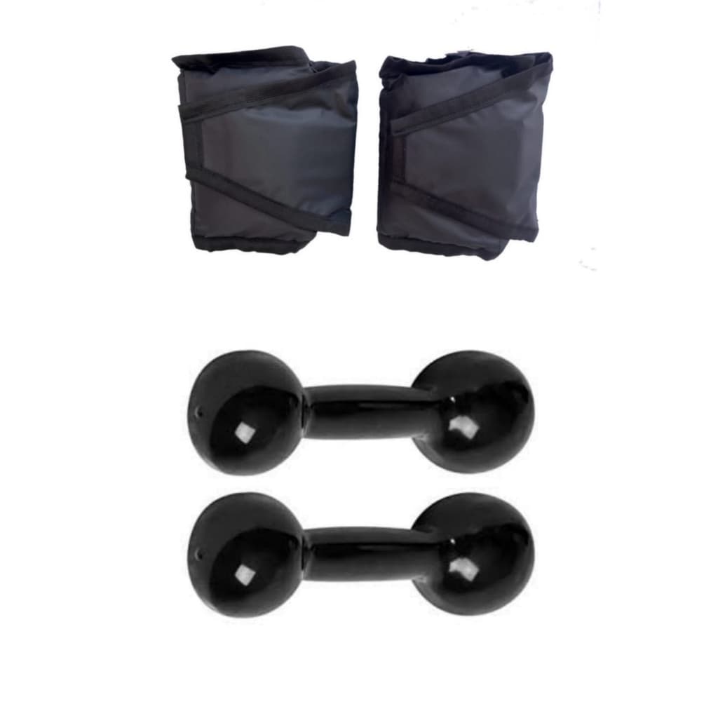 Kit Halter 2 Kg Par e Caneleira 2 Kg Par Treino Academia + Brinde