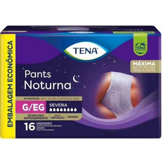 Fralda Tena Pants Noturna G/EG - c/16 Unidades