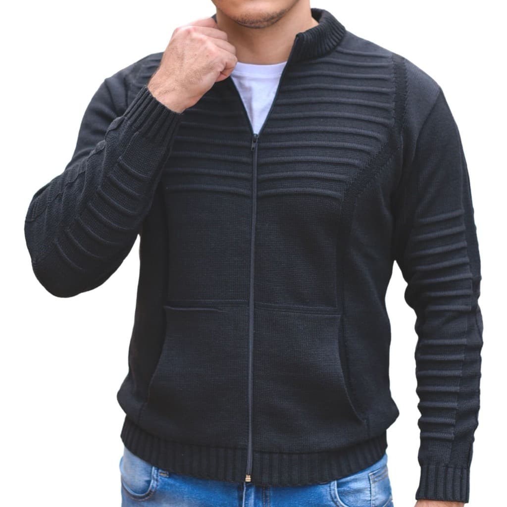 Agasalho Masculino De Inverno Jaqueta Masculina Tricot