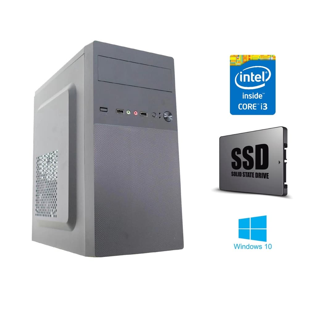 Computador Cpu Intel I3 Ssd 120gb Windows 10 K-mex Torre