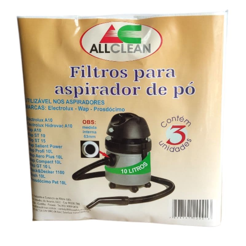 Filtro aspirador de pó Electrolux A10  Electrolux Hidrovac A10
