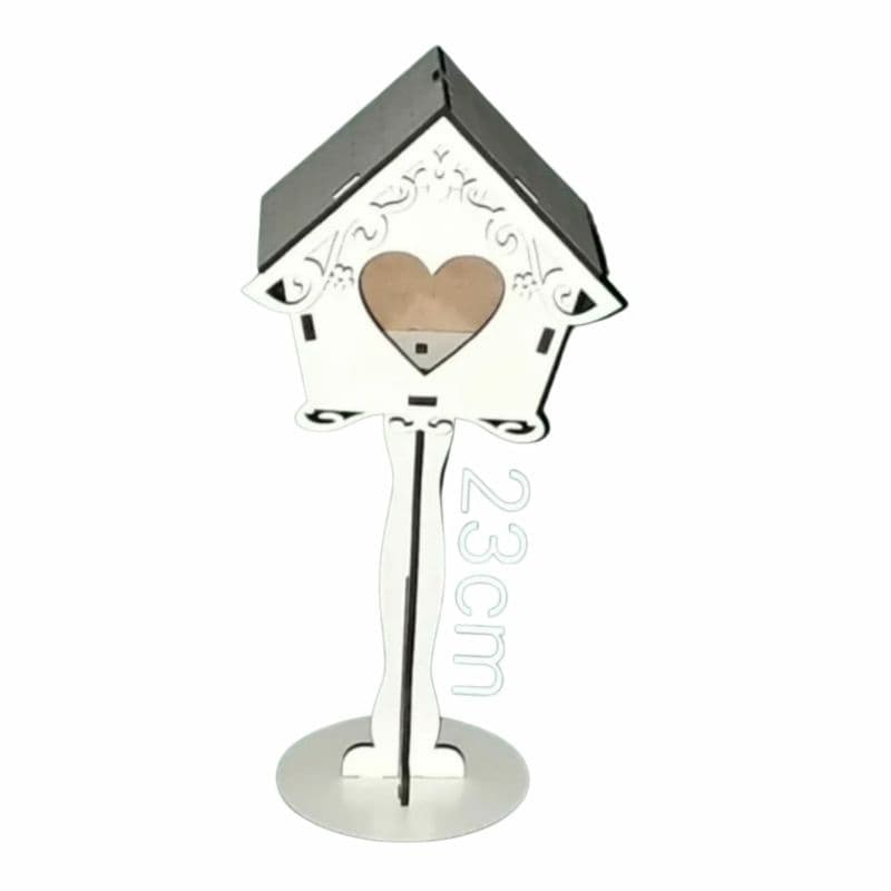 20 Casinha De Passarinho M Mdf Branco Decoração Festa