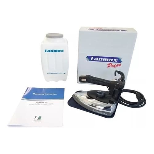 Ferro Passar A Vapor Lanmax Es-94a Cor Preto E Prateado 110v