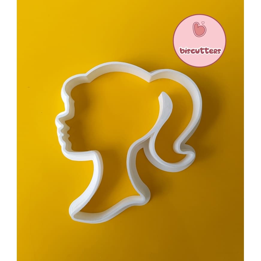 Cortador Barbie biscoito, pasta americana, massinha de modelar