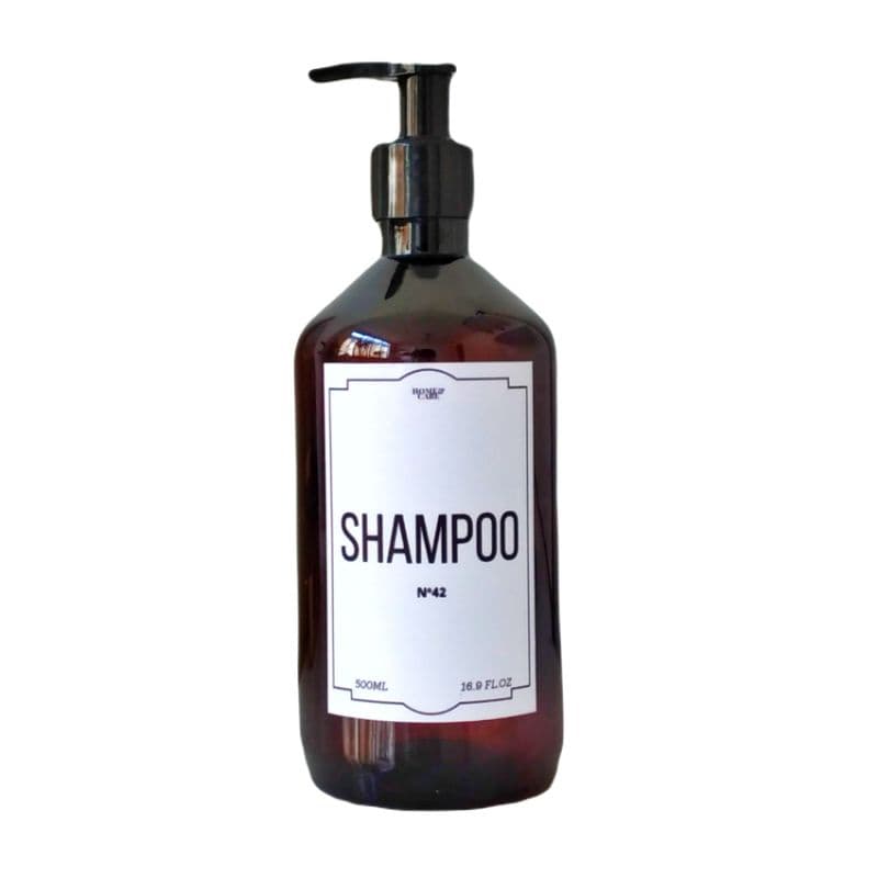 Frasco Âmbar Dispenser para Shampoo 500Ml Pet