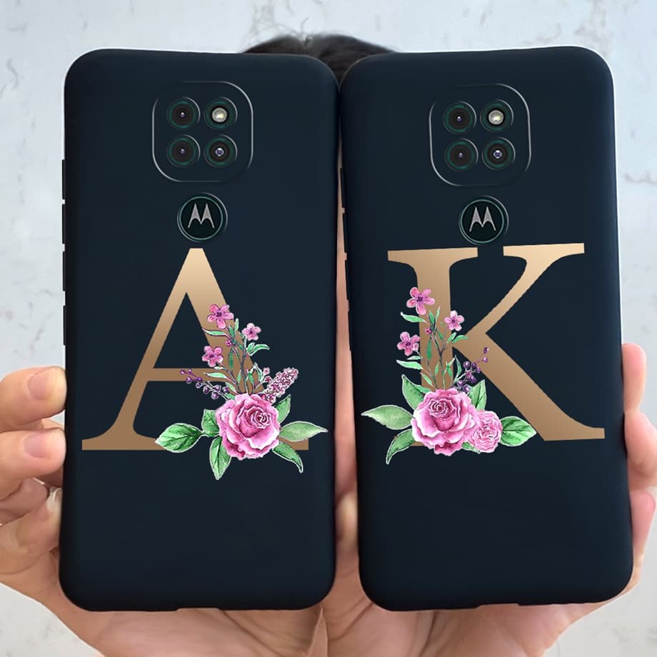 Capa Flexível De Silicone/TPU Com Letra Fofa Para Motorola Moto G9/Play 2020/MotoG9 XT2083