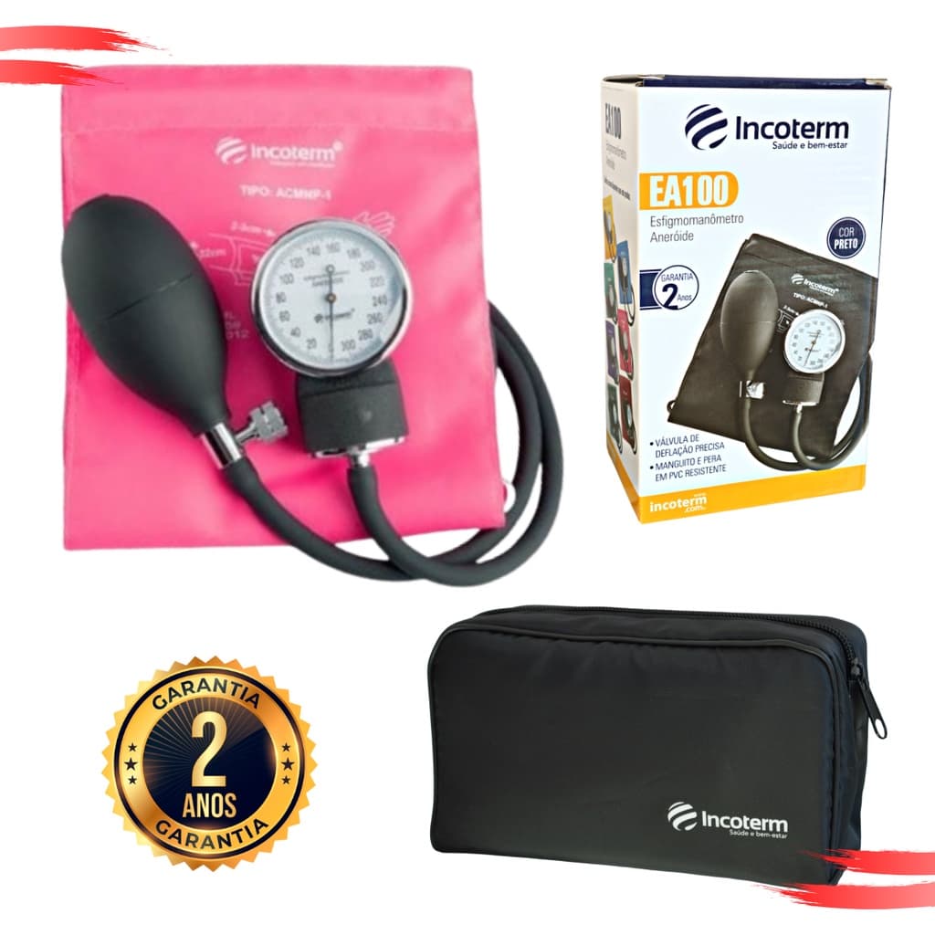 Aparelho Medidor de Pressao Arterial Adulto Premium Pamed Incoterm Profissional  Estagio Estudante