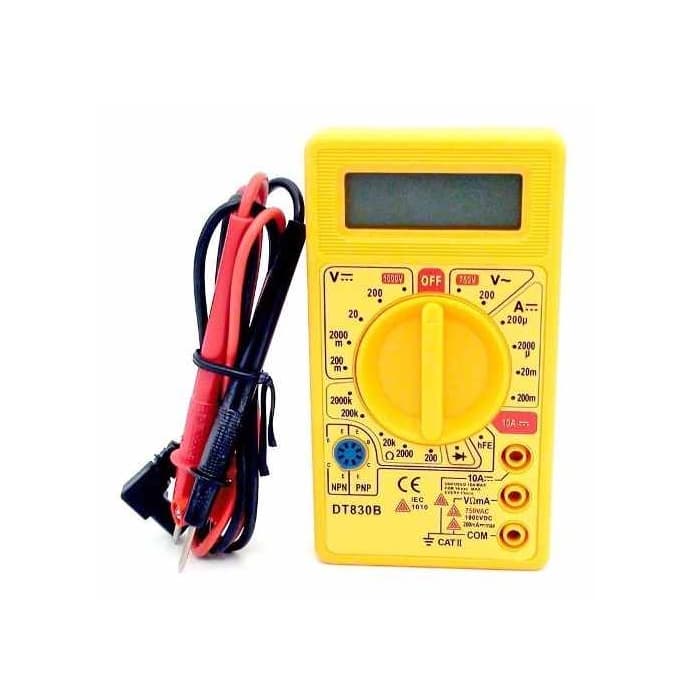2pcs Multímetro Digital Medidor Tensão Dt830b