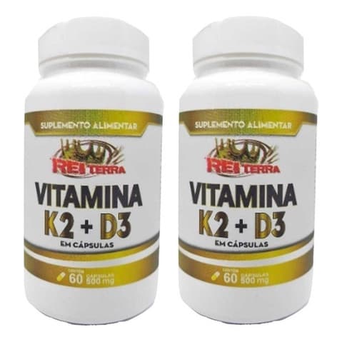 2 Vitamina K2 Mk7 65mcg + Vitamina D3 Colecalciferol 5mcg