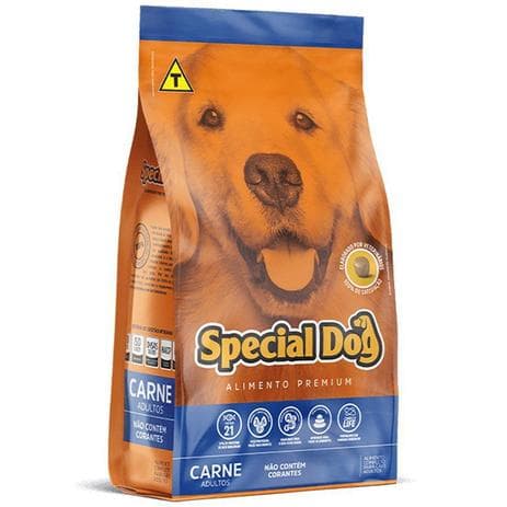 Ração Special Dog Carne para Cães Adultos 10KG PCT Ração Premium