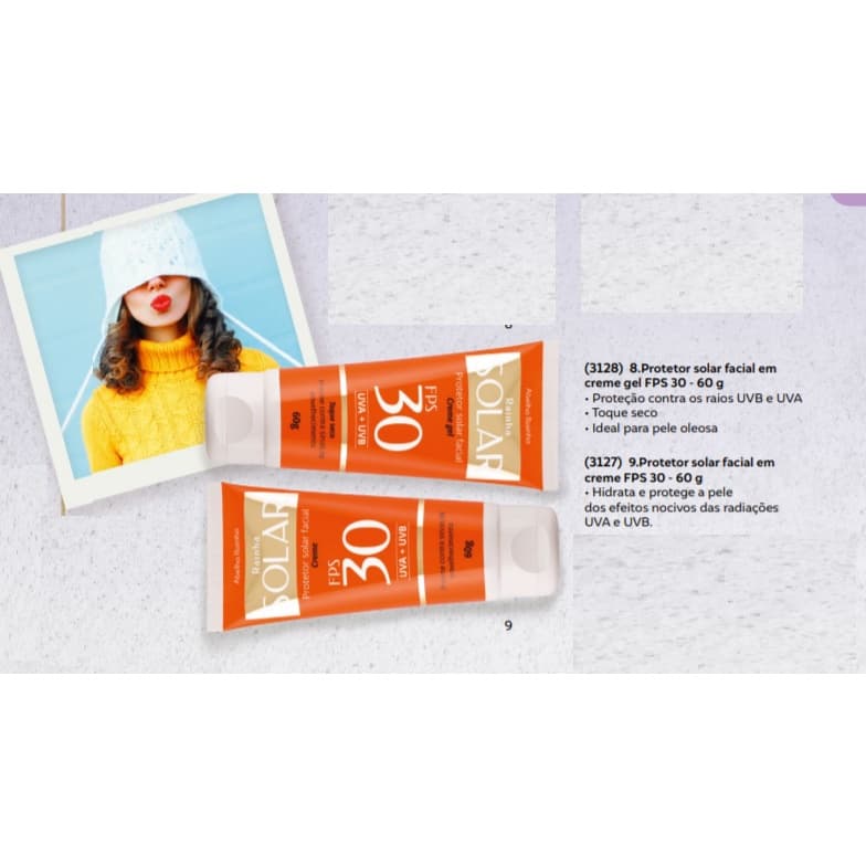 Rainha solar - protetor solar facial FPS 30 60g