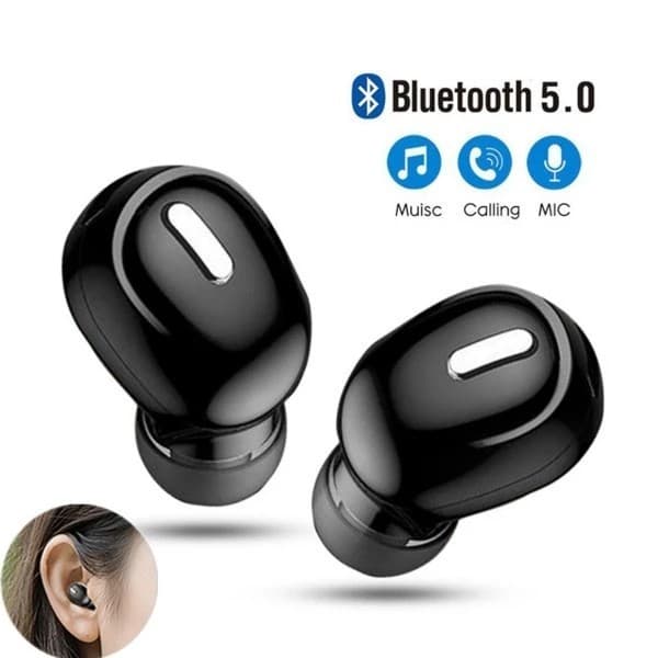 X9 mini fone de ouvido bluetooth 5.0 com microfone sem fio fones handsfree estéreo (1 pc Só)