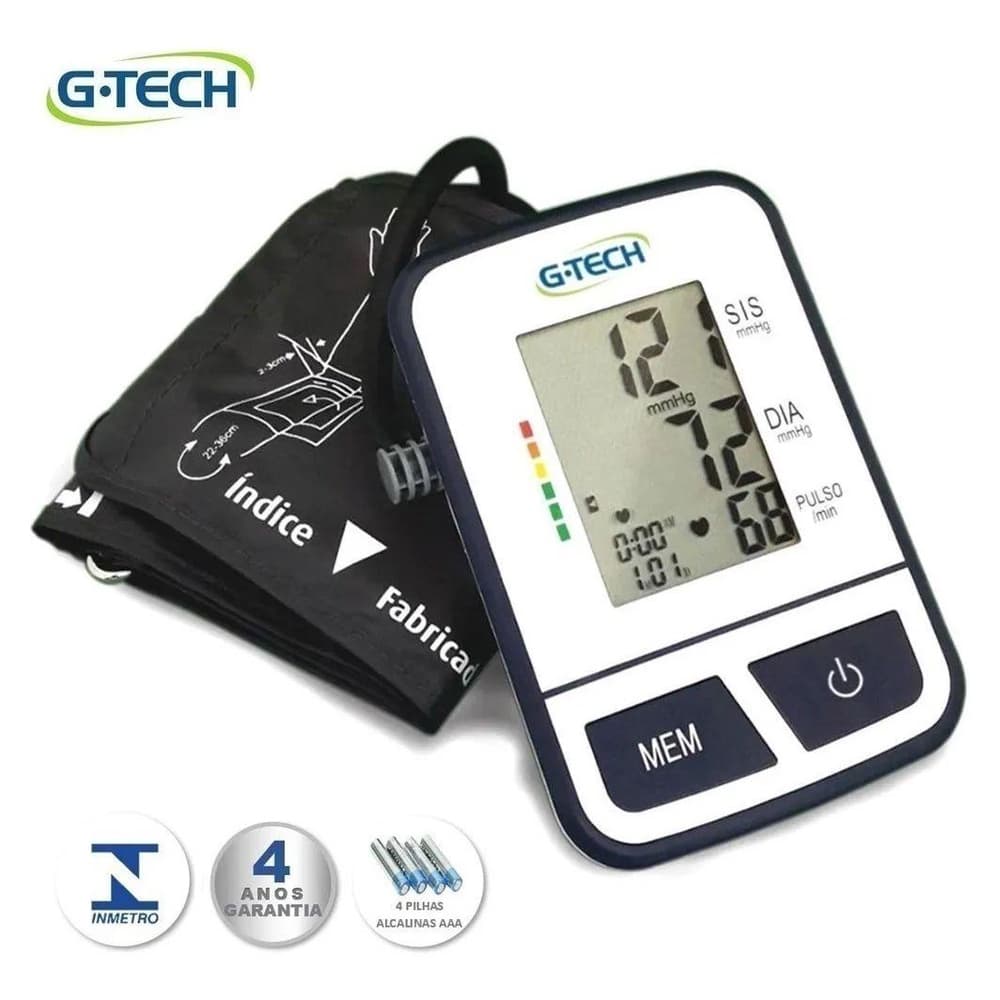 Aparelho Medidor De Pressão Arterial Digital Automático De Braço G-Tech BSP11