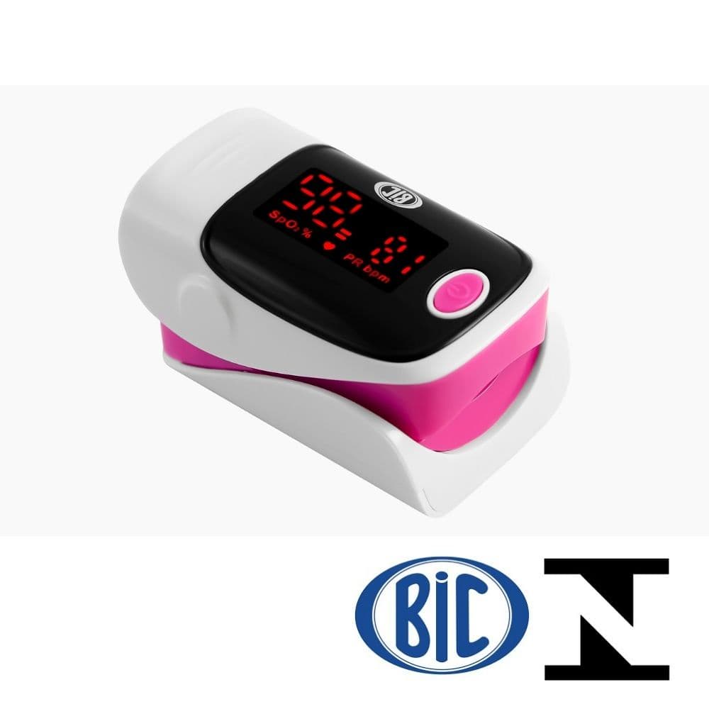 Oxímetro ROSA Portátil De Dedo COM Visor LED INMETRO - BIC