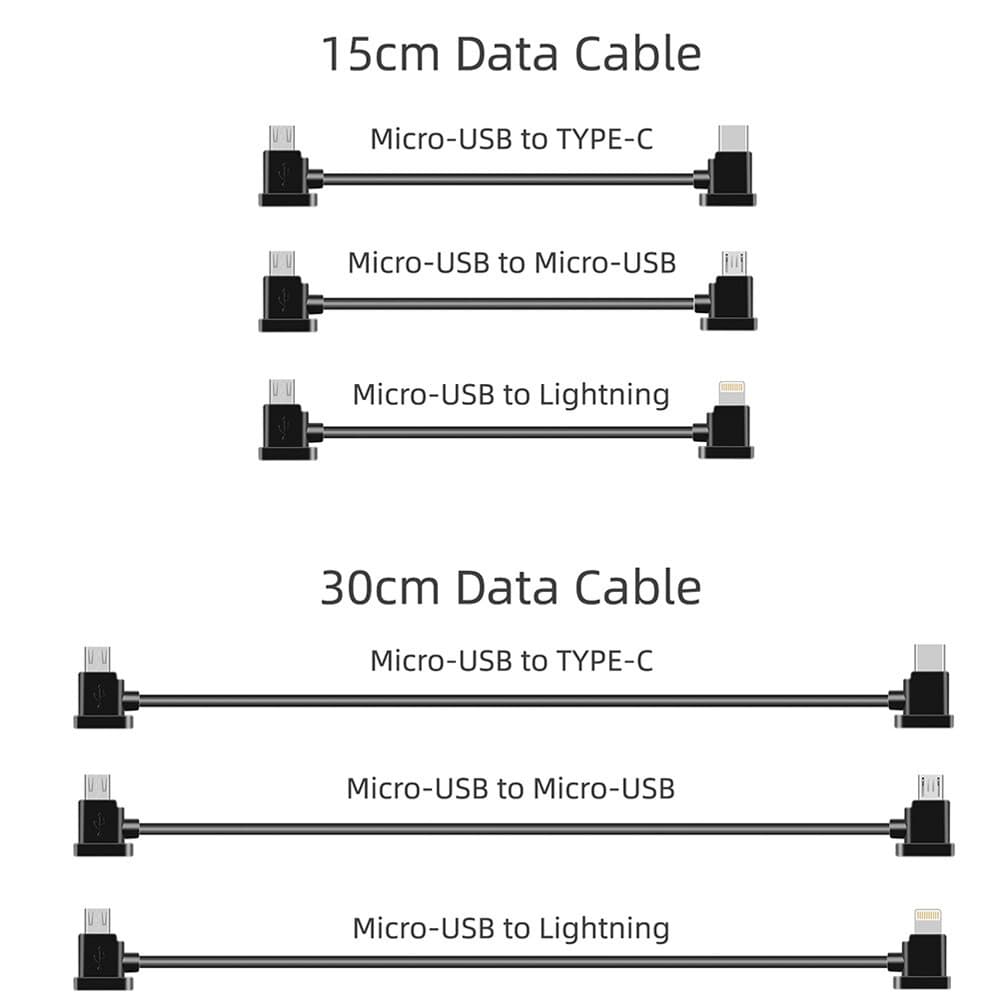 DJI Mini SE Cabo De Dados Controle Remoto Telefone Tablet Apple Android USB Tipo C Adaptador Para Mavic 3/Pro/Air/Spark Acessórios