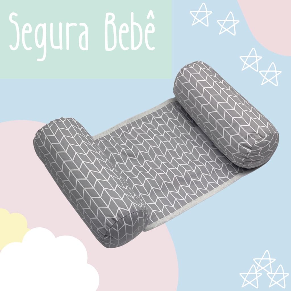 Rolinho Segura Bebê - Apoio Lateral para Berço, Carrinho de Bebê e Bebê Conforto