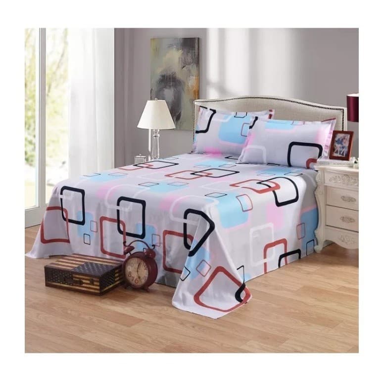 Jogo De Lençol Classic Solteiro 2 Peças e camas de casal 3pç panos de cama cobertor de camas de quarto sem elastico