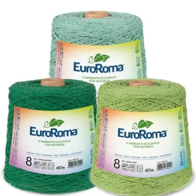 Barbante Euroroma  8 Fios - 600gr/457m - Perfeito para crochê e diversos artesanatos!