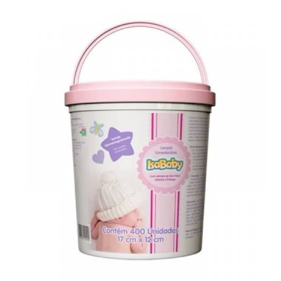 Lenço Umedecido Isababy 5 Baldes Menina 2000 Lenços Promoção
