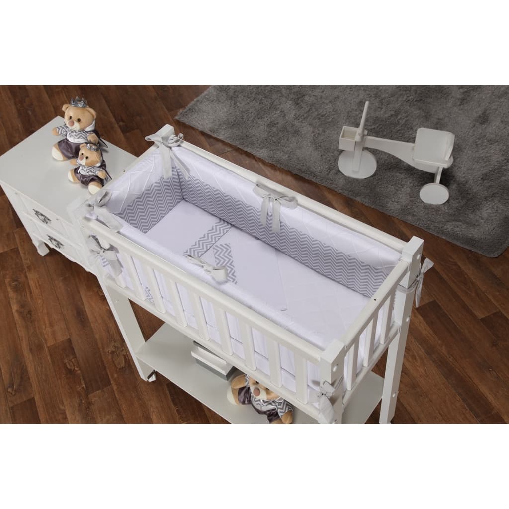 KIT MINI BERÇO 58 CM  PROTETOR BERÇO  6 PEÇAS PROTETOR PARA MINI BERÇO ,PROTEÇAO PARA BERÇO
