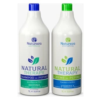 Kit Shampoo E Condicionador Hidratante Capilar Creme Pepino