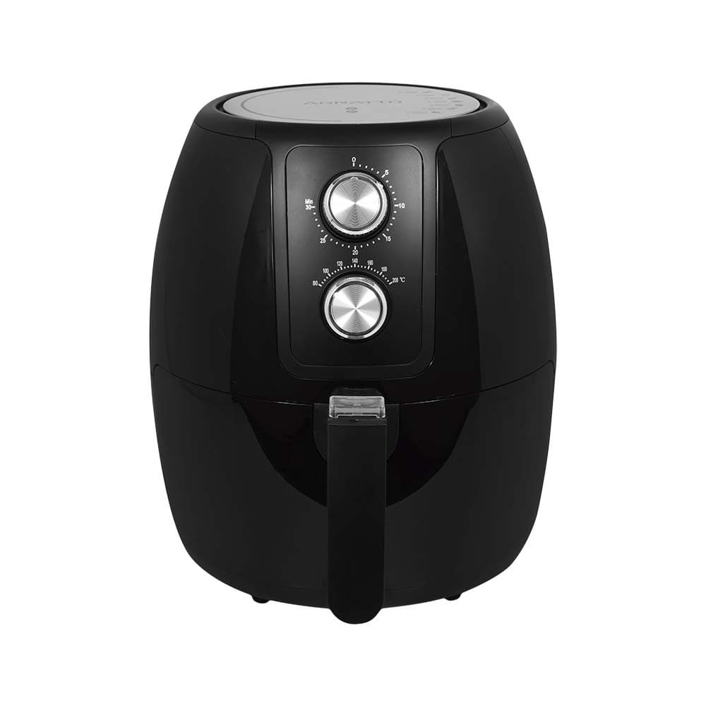 🍟 Fritadeira Elétrica Air Fryer Agratto Supremma 3,6L Preta – Saudável e Sem Óleo! 💨