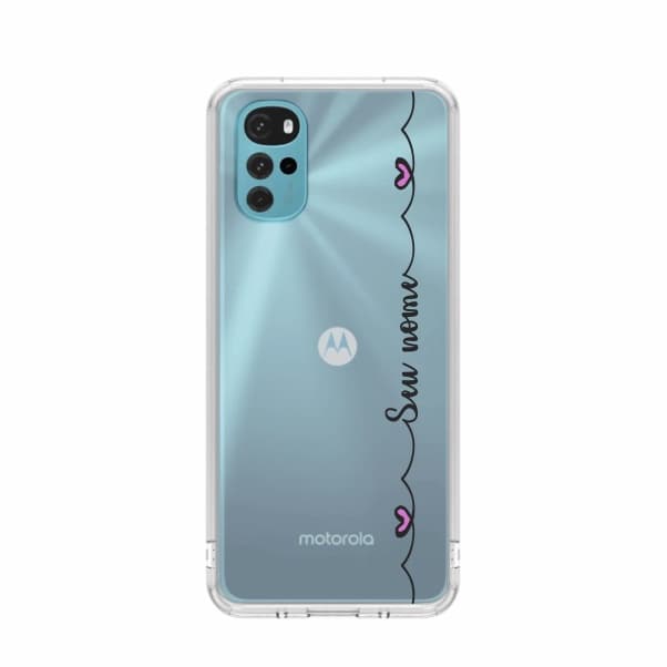Capa de Celular Capinha Para Moto G22 Personalizada - Nome vertical
