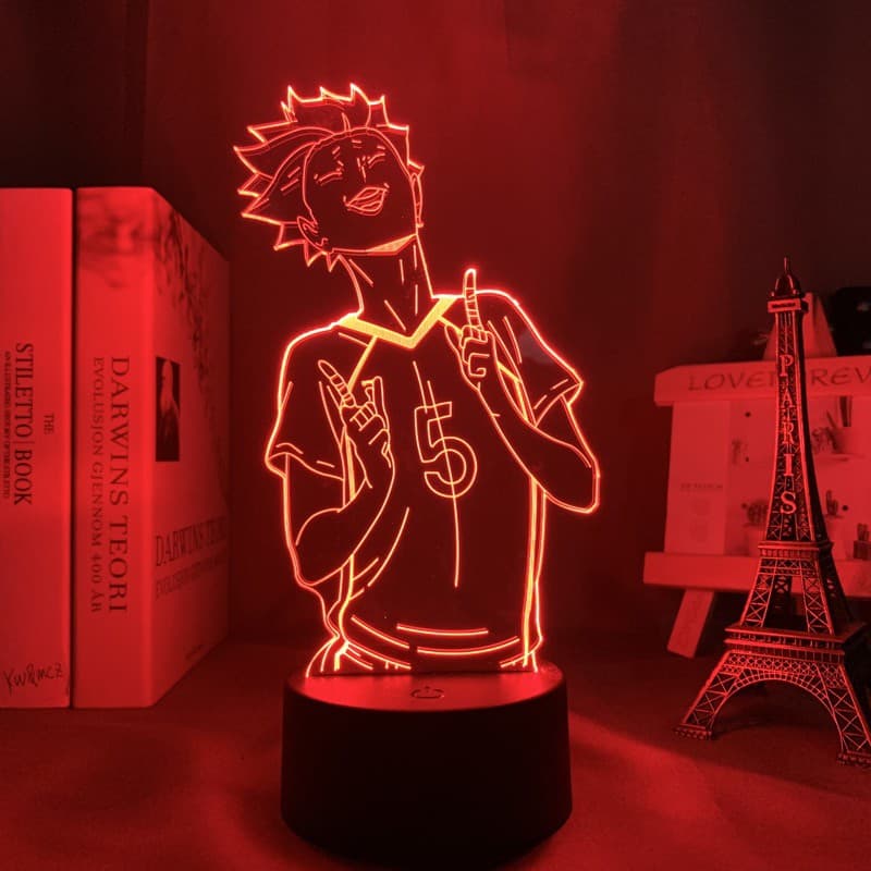 Anime Haikyuu Tendou Satori Luminária LED 3D Noturna Presente e Decoração