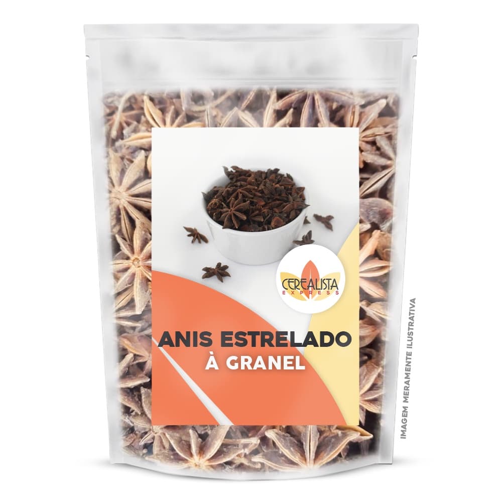 Anis Estrelado Natural a Granel Condimento Culinário Tempero Natural