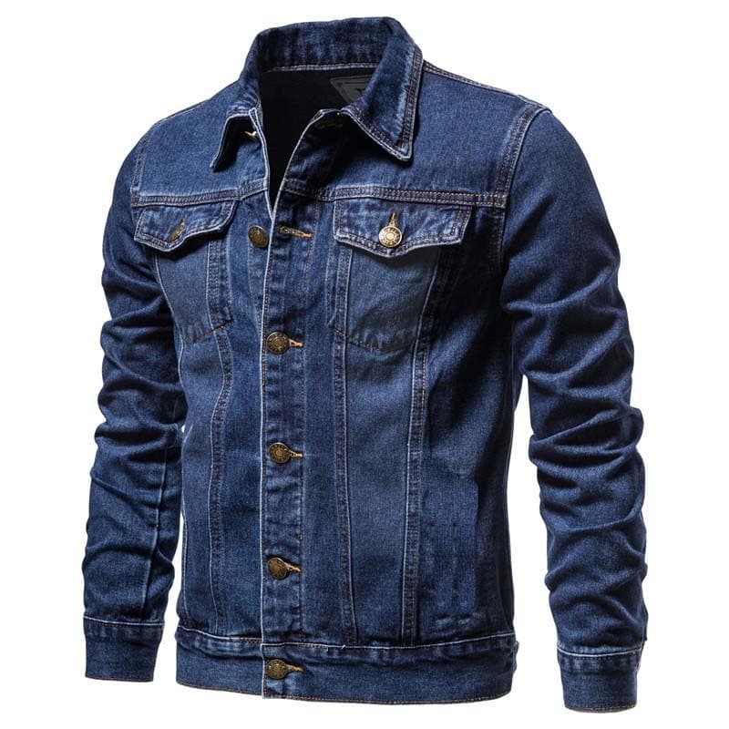 Jaqueta masculina slim fit outono inverno promoção Trucker denim