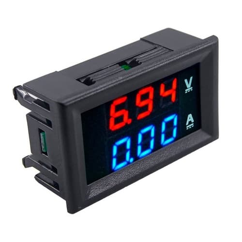 Voltímetro Amperímetro Digital Led Dc 10a 100v Dc 12v
