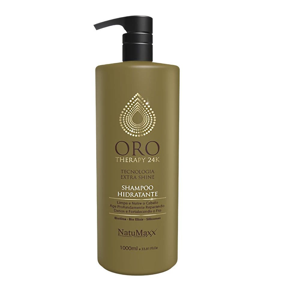 Shampoo Hidratante Profissional Oro Therapy 24k Natumaxx - 1000ml