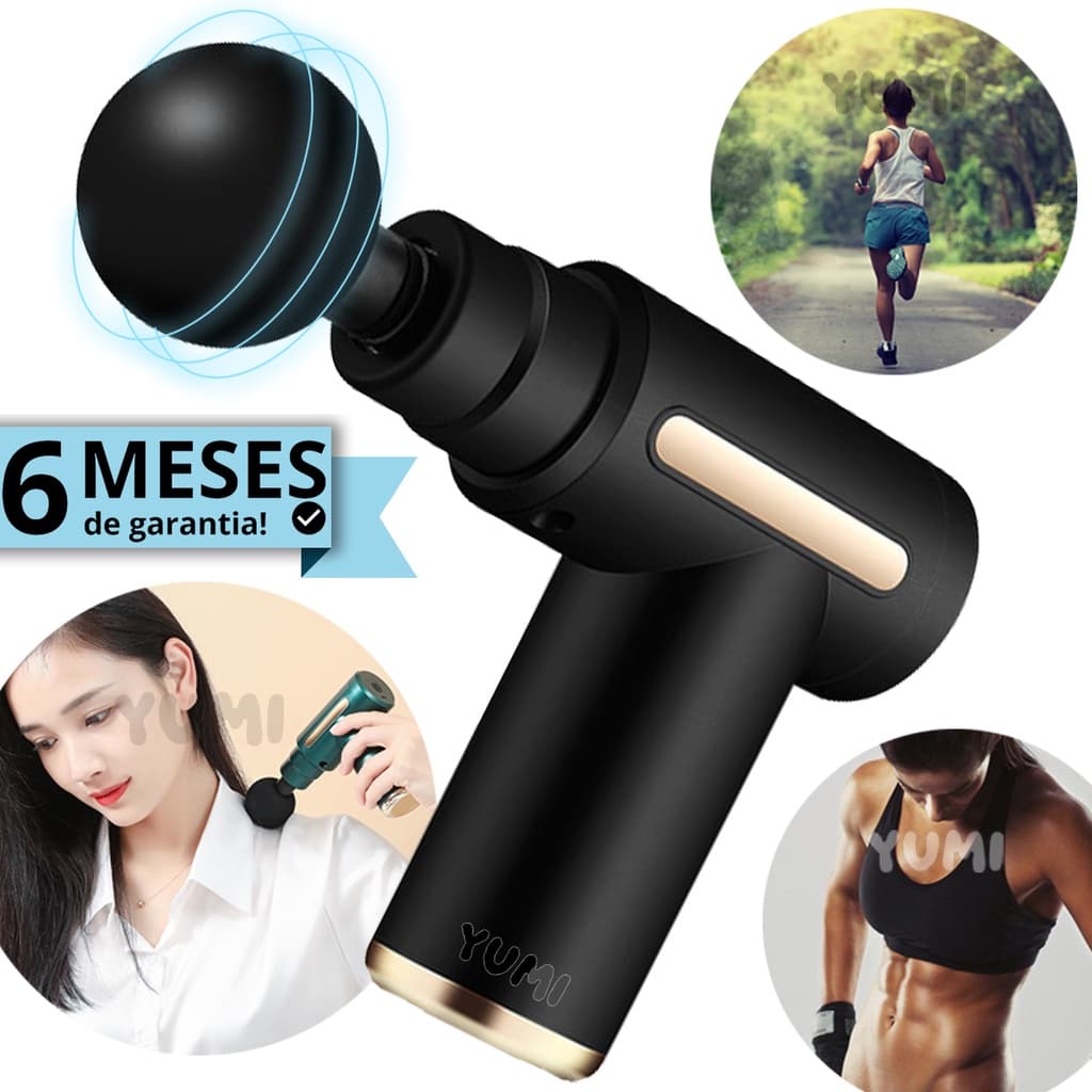 Massageador Elétrico Portatil Profissional Muscular Relaxamento Pistola Original Massagem Gun Academia