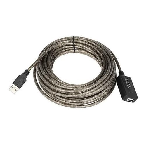 Cabo Extensor Usb 2.0 10 metros Para Webcam Full Hd Ativo Blindado