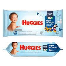 KIT  Lenço Umedecidas Huggies Disney COM 6 unidades