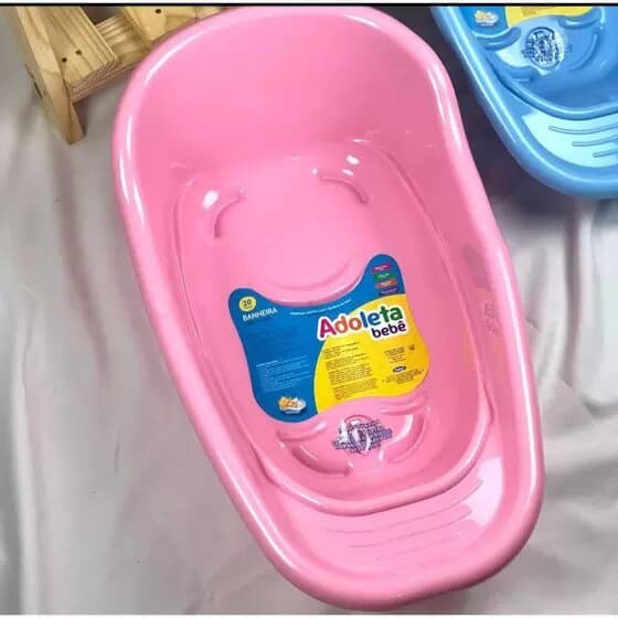Banheira de Bebê Com Válvula Resistente 20 litros Banho do Bebê - Menina