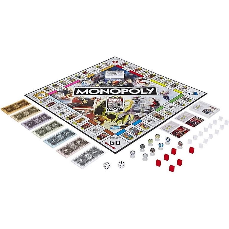 Jogo Monopoly Marvel - Hasbro - Vingadores Jogo de Tabuleiro Familia Amigos