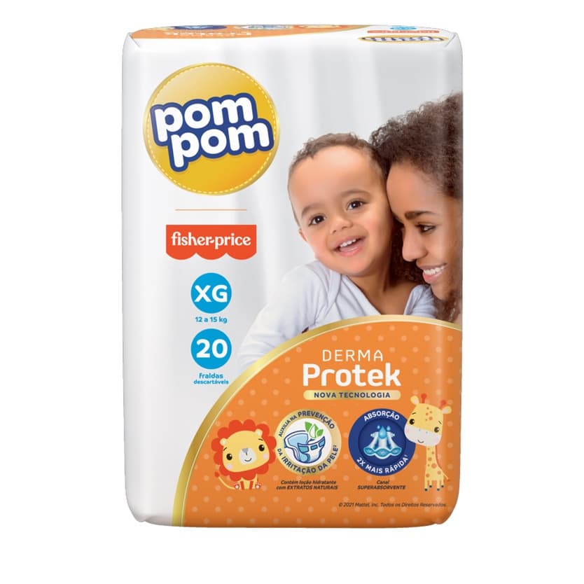 Fralda Pompom Protek Baby Proteção de Mae XG