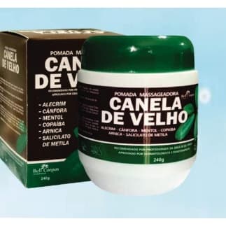 Kit 12 Pomada Massageador Canela de Velho pote Bell Corpus