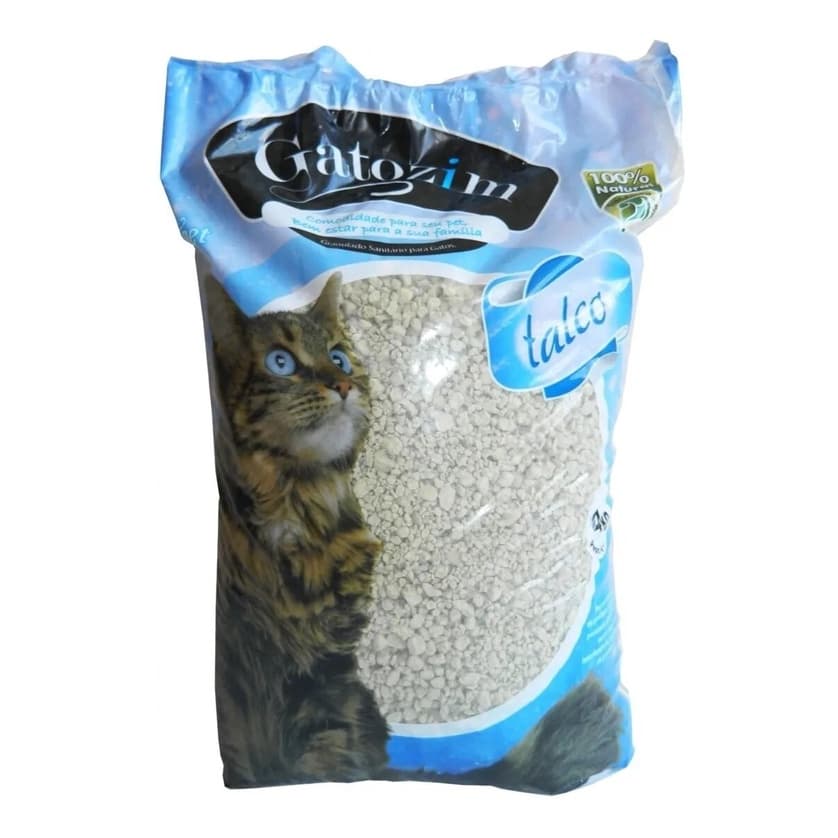 Areia Sanitária Para Gatos Gatozim Aroma Talco - 4 Kg