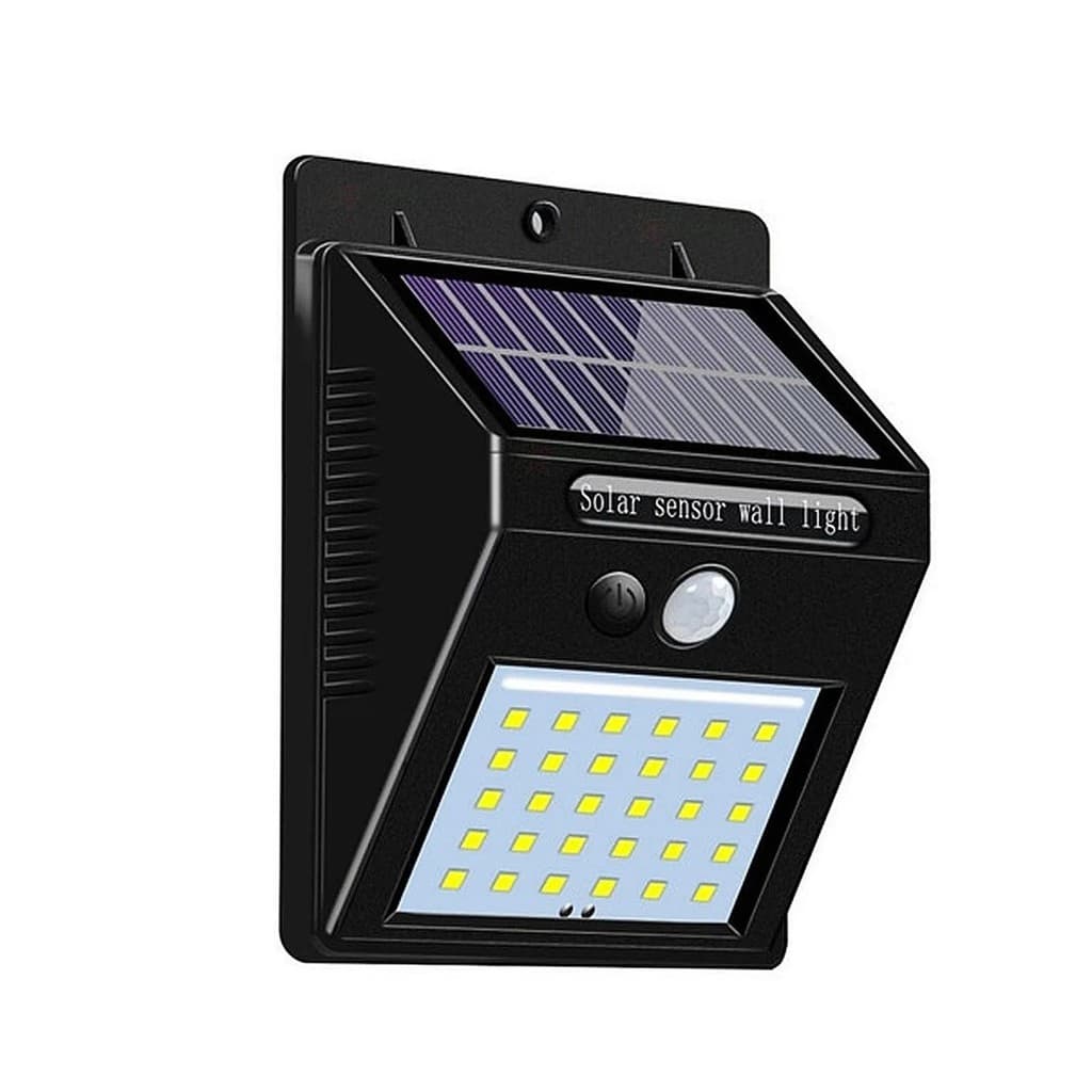 Luminária Led Solar 30 Leds C/ Sensor De Presença