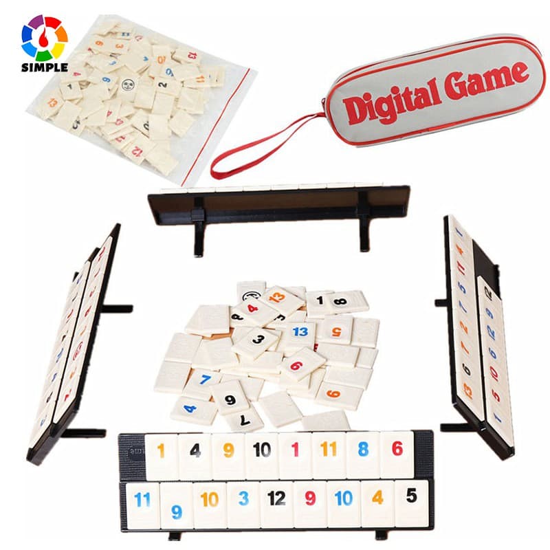 106 Tiles Family Traveling Portable Rummikub Israel Mahjong Digital Board Game