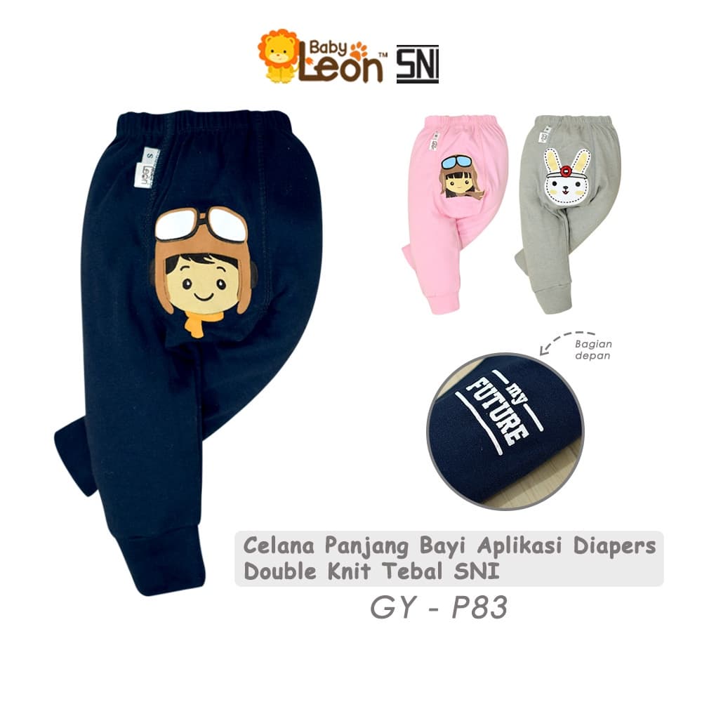 BABYLEON Calças Para Bebês De 0 A 1 Ano , Compridas De Algodão Recém-Nascidos GY-P83 Fraldas