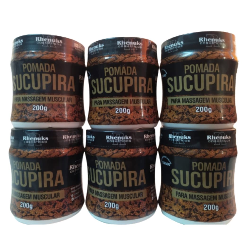Kit C/ 6  Gel Massageador Sucupira Dor Muscular